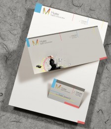 Mattei Digital Communication – Letterhead, Envelope, Business Card